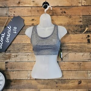 Umbro Women's Heather Grey Raceback Sports Bra Size S